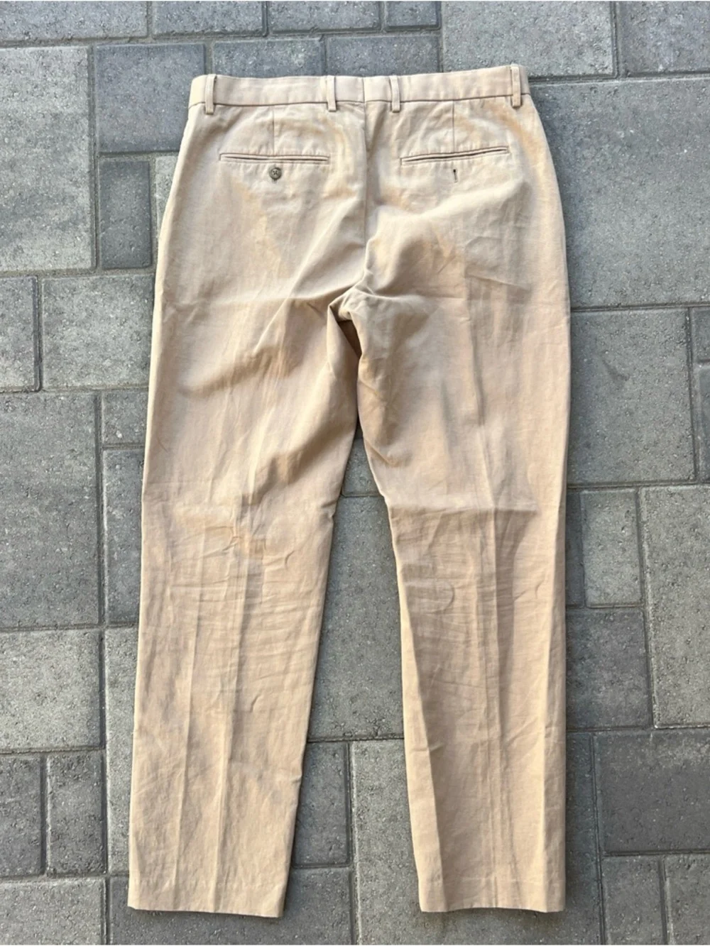 J Crew Linen Cotton Chino Pants Mens 33x30 Beige